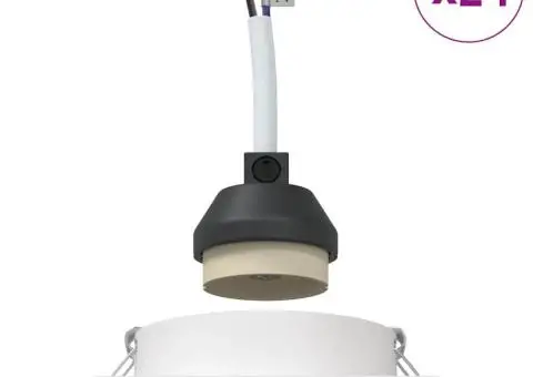 Spoturi încastrate 24 buc Pătrate GU10 Alb 91x91 mm - 4/5