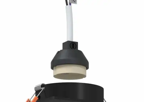 Spotlight-uri încastrate 24 buc Pătrat GU10 Negru 91x91 mm - 2/5