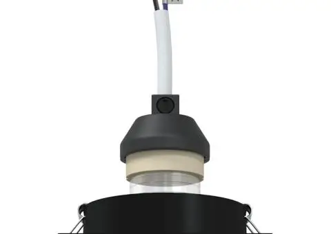 Spotlight-uri încastrate 24 buc Pătrat GU10 Negru 91x91 mm - 3/5