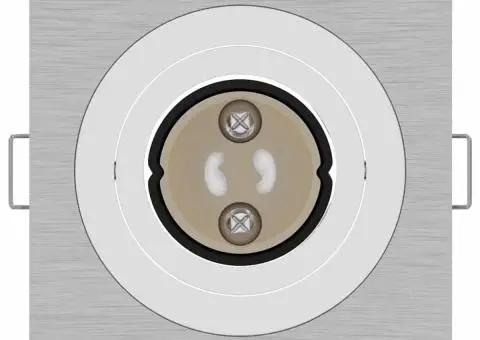 Spoturi încastrate 12 bucăți Pătrat GU10 Argintii 91x91 mm - 5/5