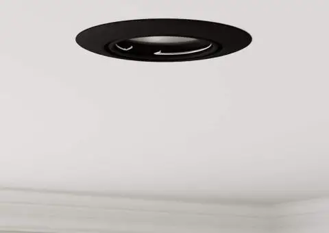 Lămpi încastrate 6 buc Round GU10 Negru Ø90 mm Oțel - 1/5