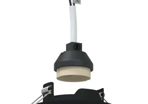 Lămpi încastrate 6 buc Round GU10 Negru Ø90 mm Oțel - 2/5