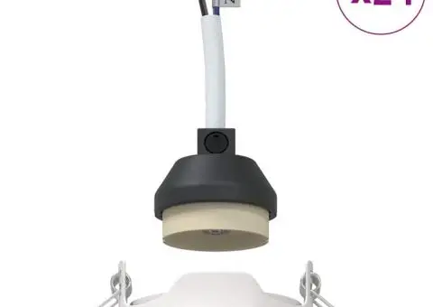 Lămpi încastrate 24 buc Round GU10 Alb Ø90 mm Oțel - 4/5