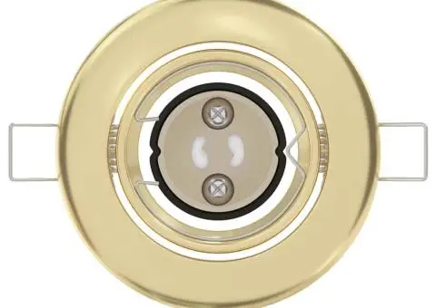 Spoturi Incorporate 12 buc Round GU10 Aur Ø90 mm Oțel - 5/5