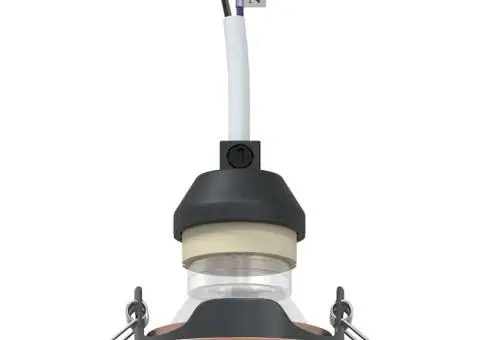 Spoturi încastrate 6 buc Round GU10 Cupru Ø90 mm Oțel - 3/5