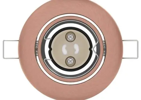 Spoturi încastrate 6 buc Round GU10 Cupru Ø90 mm Oțel - 5/5