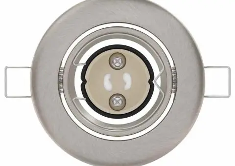 Spoturi încastrate 6 buc Round GU10 Argintiu Ø90 mm Oțel - 5/5