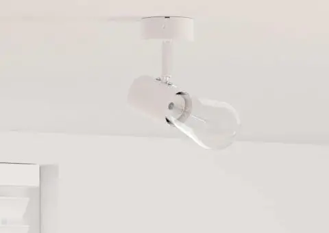 Spotlight 1 cale ajustabil alb E27 - 1/5