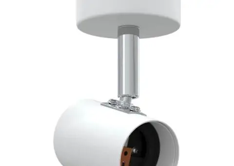 Spotlight 1 cale ajustabil alb E27 - 2/5