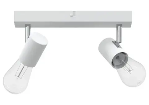 Spotlight de Plafon Reglabil pe Două Direcții Alb E27 - 3/5