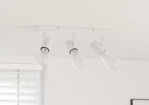 Spot pentru plafon 3 poziții reglabil alb E27 - 1/5