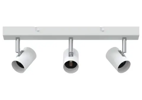 Spot pentru plafon 3 poziții reglabil alb E27 - 2/5