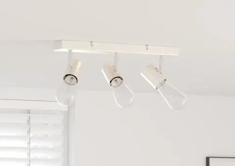 Spot tavan 3 moduri ajustabile Nichel periat E27 - 1/5