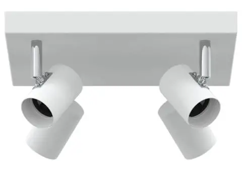 Spot de plafon 4 moduri ajustabile Alb E27 - 2/5