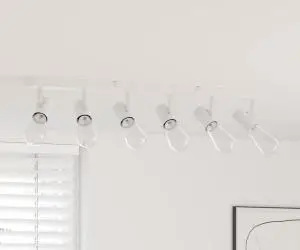 vidaXL Spotlight de tavan 6 moduri reglabile alb E27