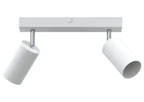 Spotlight de tavan 2 Direcții Ajustabile Alb GU10 - 2/5