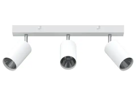 Spot de Plafon 3 Direcții Reglabile Alb GU10 - 3/5