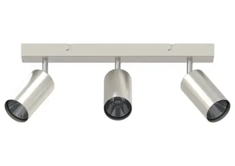 Spotlight Tavan Reglabil 3 Direcții Nichel Periat GU10 - 3/5