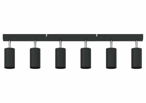 Spotlight de Tavan cu 6 Brațe Regabile Negru GU10 - 5/5