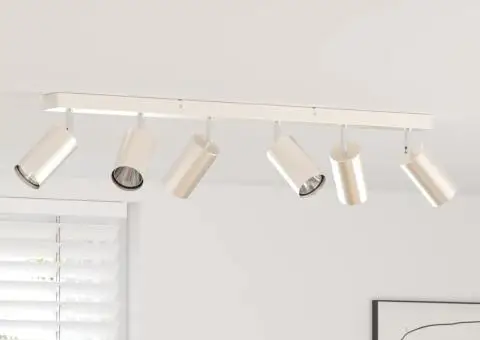 Spotlight de tavan cu 6 moduri ajustabile GU10 nichel periat - 1/5