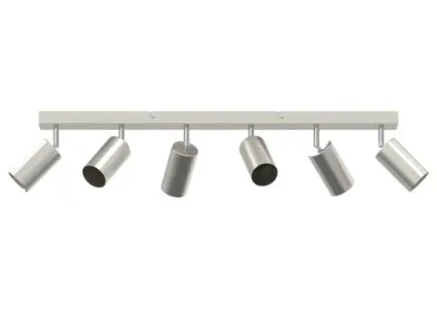 Spotlight de tavan cu 6 moduri ajustabile GU10 nichel periat - 2/5