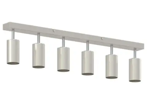 Spotlight de tavan cu 6 moduri ajustabile GU10 nichel periat - 4/5