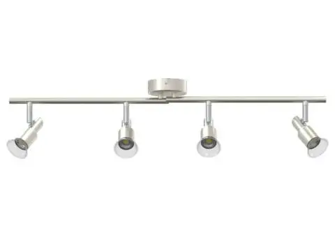 Spotlight de plafon cu 4 direcții reglabile din nichel periat GU10 - 3/5