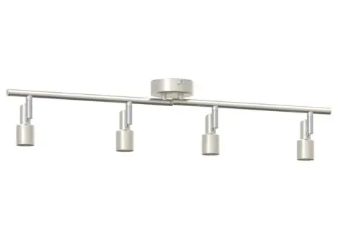 Spotlight de plafon cu 4 direcții reglabile din nichel periat GU10 - 4/5