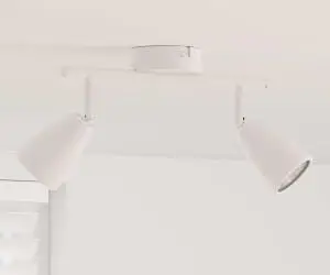 vidaXL Spot de plafon cu ajustare pe două direcții alb GU10