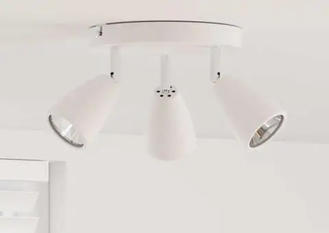 Spotlight de Plafon cu 3 Moduri Reglabile Alb GU10 - 1/5