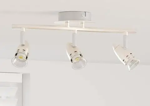 Spot de plafon cu 3 direcții ajustabile din nichel mat GU10 - 1/5