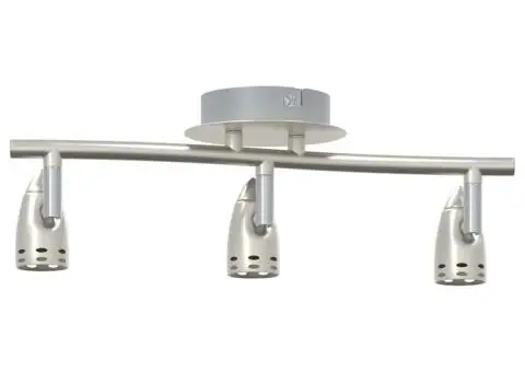 Spot de plafon cu 3 direcții ajustabile din nichel mat GU10 - 4/5