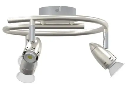 Spot pentru Plafon 3 Moduri Reglabile Nichel Mat GU10 - 3/5