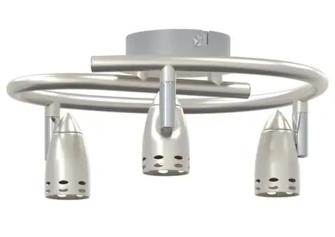 Spot pentru Plafon 3 Moduri Reglabile Nichel Mat GU10 - 4/5