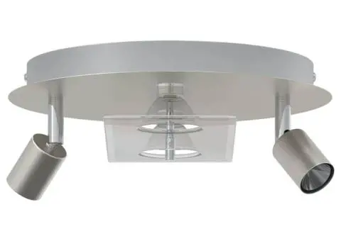 Reflector de plafon cu 2 Capete Ajustabile Matte Nickel GU10 - 3/5