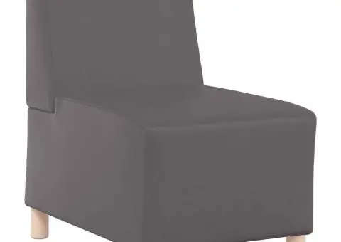 Fotoliu Gri 55 x 74 x 82 cm Piele artificială - 2/5