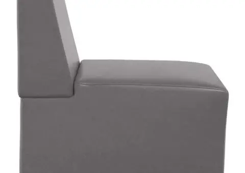 Fotoliu Gri 55 x 74 x 82 cm Piele artificială - 5/5