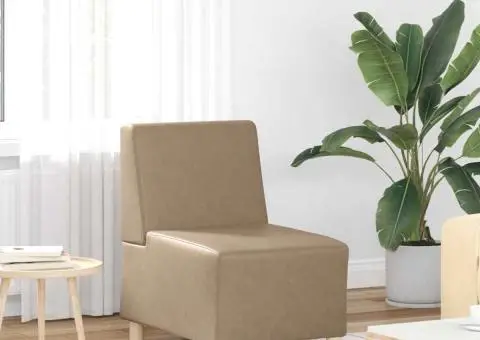 Fotoliu Cappuccino 55 x 74 x 82 cm Piele artificială - 1/5