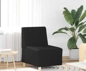 vidaXL Fotoliu Negru 55 x 74 x 82 cm Piele artificială