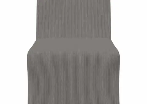 Fotoliu Gri deschis 55 x 74 x 82 cm Țesătură de catifea - 4/5