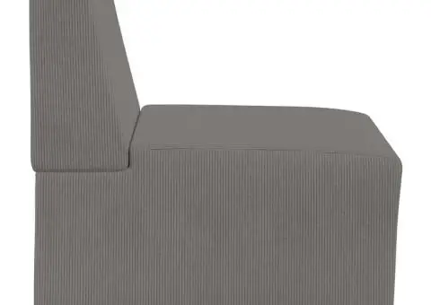 Fotoliu Gri deschis 55 x 74 x 82 cm Țesătură de catifea - 5/5