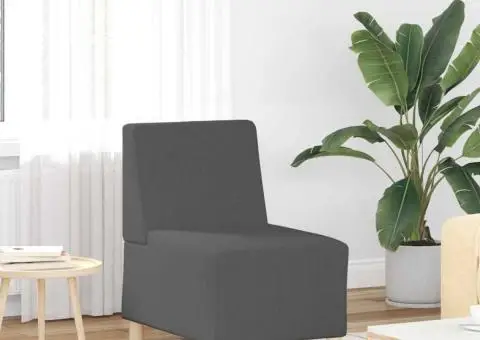 Fotoliu Gri închis 55 x 74 x 82 cm Țesătură de catifea - 1/5