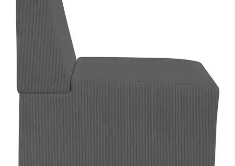 Fotoliu Gri închis 55 x 74 x 82 cm Țesătură de catifea - 5/5