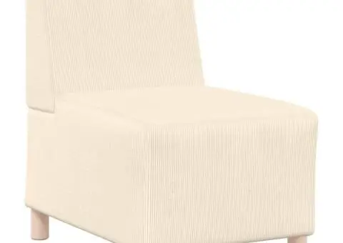 Fotoliu Crem 55 x 74 x 82 cm Țesătură de catifea - 2/5