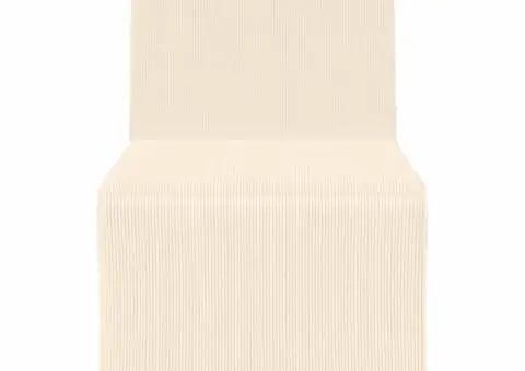 Fotoliu Crem 55 x 74 x 82 cm Țesătură de catifea - 4/5