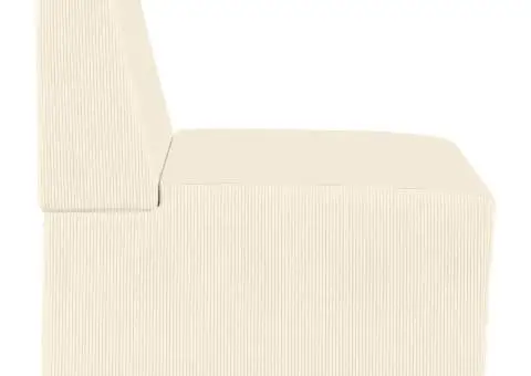 Fotoliu Crem 55 x 74 x 82 cm Țesătură de catifea - 5/5