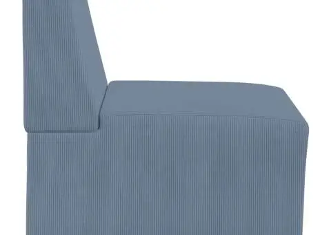 Fotoliu albastru 55 x 74 x 82 cm Țesătură de catifea - 5/5