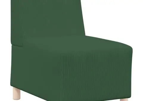 Fotoliu Verde junglă 55 x 74 x 82 cm Țesătură de catifea - 2/5