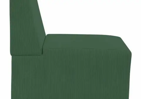 Fotoliu Verde junglă 55 x 74 x 82 cm Țesătură de catifea - 5/5