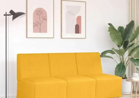 Fotoliu Galben deschis 55 x 74 x 82 cm Țesătură de catifea - 3/5